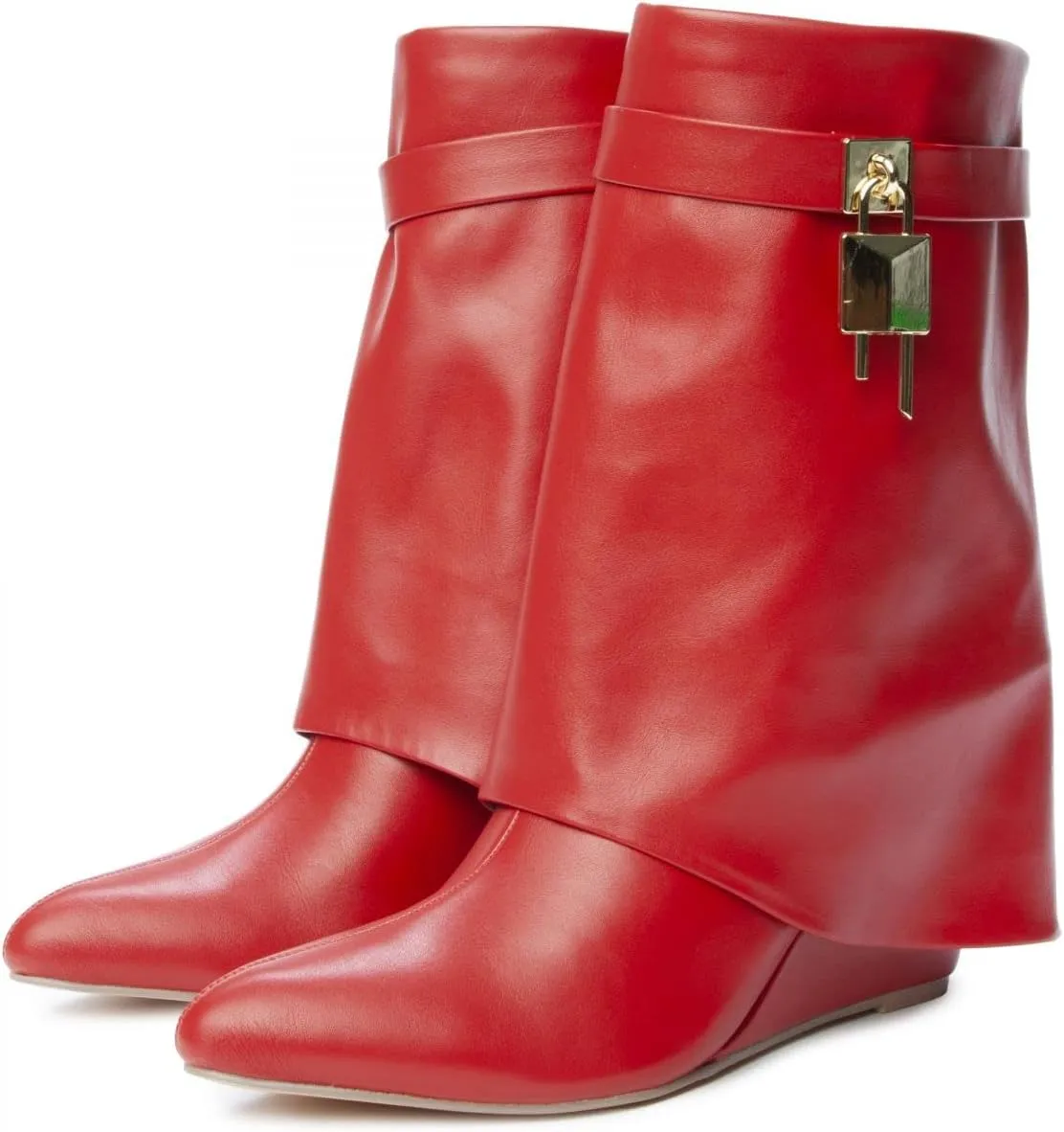 Women Mid-Calf Wedge Boot