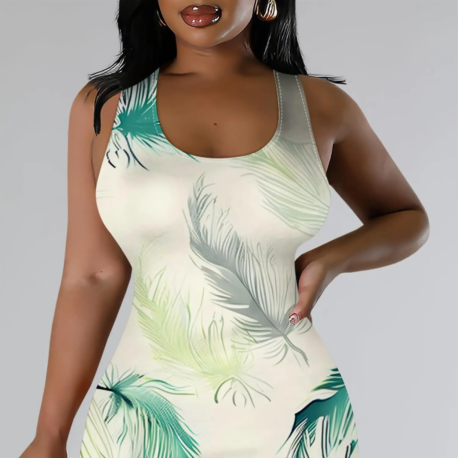 Women Sexy Bodycon Tank Top Dress Summer Pencil Sleeveless Basic Midi Dresses Party Club Beach Sundresses XS-3XL