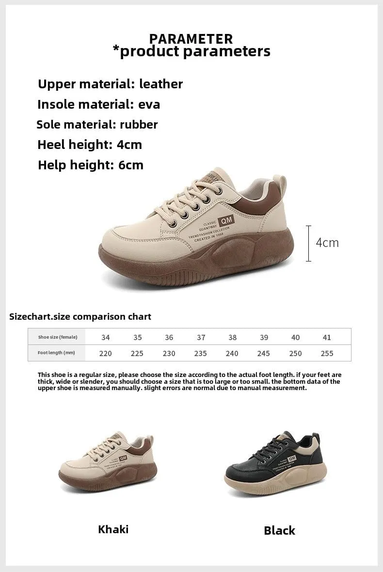 Women's Chunky Sole Casual Sneakers 2025 Spring Platform Shoes, Breathable Slip-Resistant Walking Shoes with Glitter Accent & EVA Insole, Lightweight Low-Top Streetwear Sneakers for Women