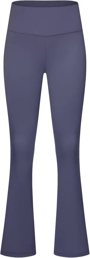 Women's Flared Dance Pants - Stretchy High Waisted Capris for Zumba, Jazzercise & Studio Fitness Classes