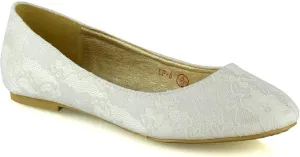 Womens Flat Bridal Shoes Ladies