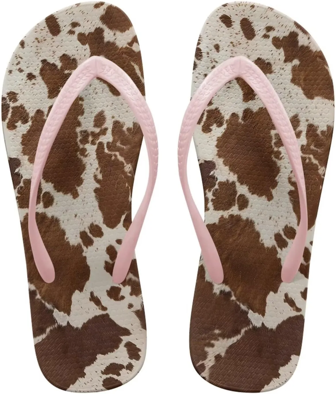 Women's Flip Flops Sandals, Lightweight Beach Pink Thong Sandals, Casual Shower & Pool Slides