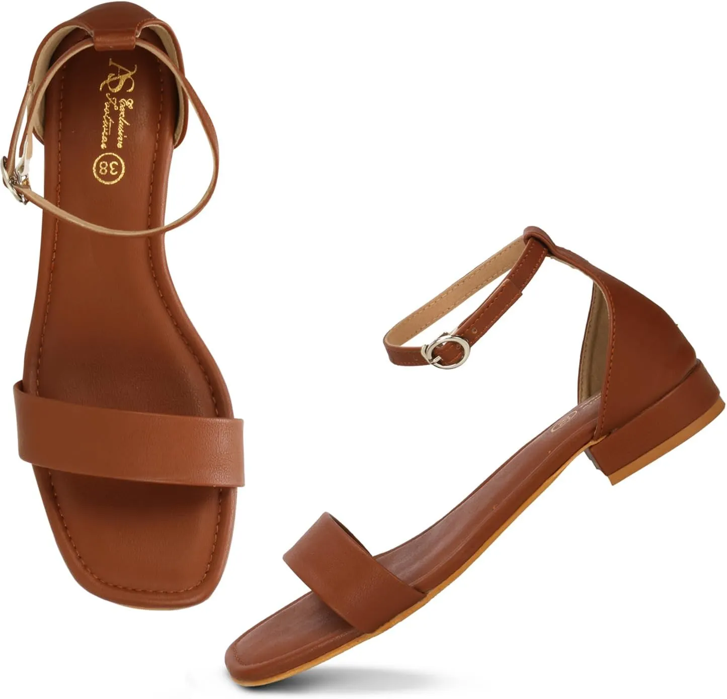 Women's Low Block Heel Dress Sandals | Comfortable Open Toe Pumps with Adjustable Ankle Strap for Party, Wedding, Casual & Office Wear Sandals for Women and Girls