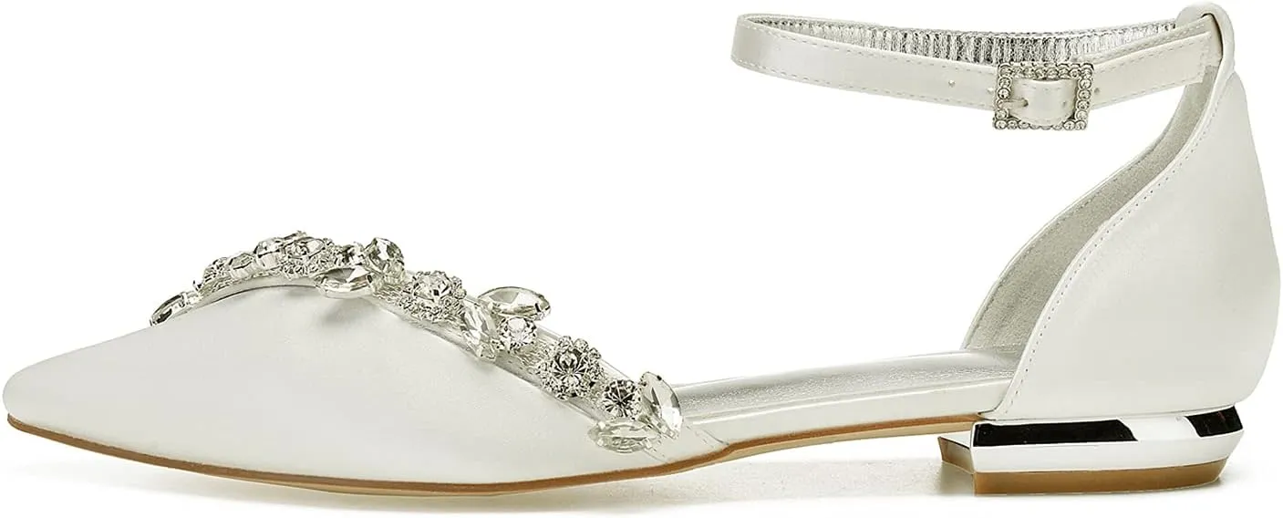 Women's Low Heels for Women Braided Closed Toe Ankle Strap Flat Heel Sandals Holiday Party Wedding Dress Pumps Shoes
