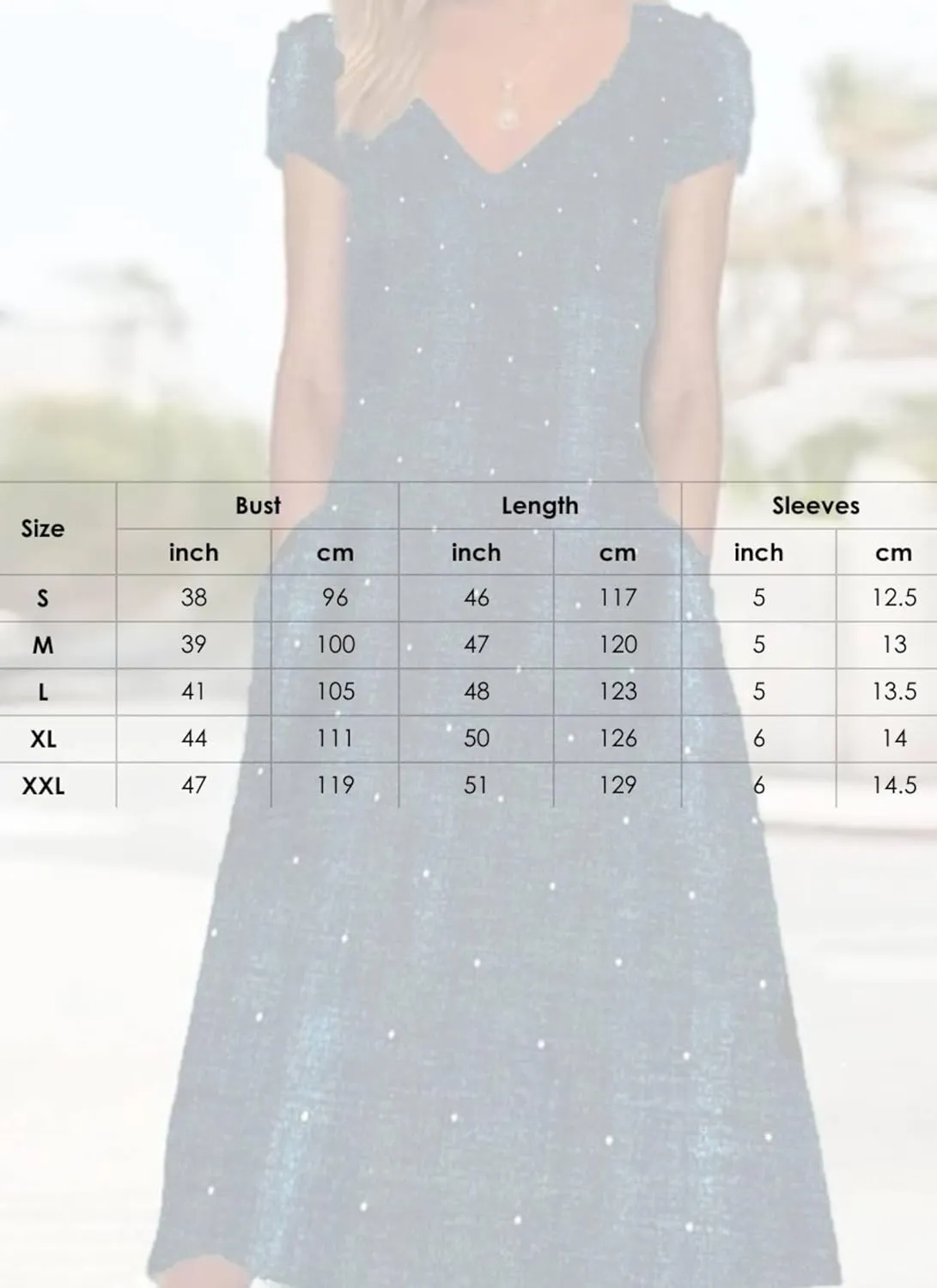 Women's Navy Blue Polka Dot V Neck Midi Dress 2025 Spring Casual Everyday Wear Loose Fit Cotton Day Dress