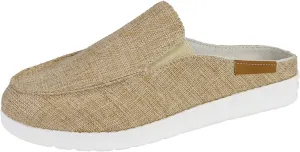 Womens Orthopedic Sandals for Nurses Lightweight Wide Width Sneakers Round Toe Flats Comfort Wear Shoes Casual Walking Shoes Open Back Loafers Canvas Slippers Non Slip Work Mule Flats Long Standing