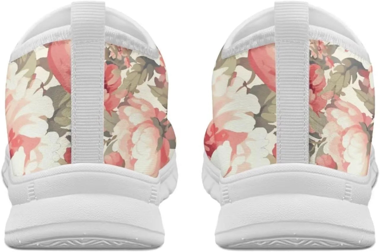 Women's Slip on Sneakers Casual Shoes Loafers Non Slip Breathable Comfortable Walking Sneakers Gifts for Women Girls White Sole Size 5.5-11.5