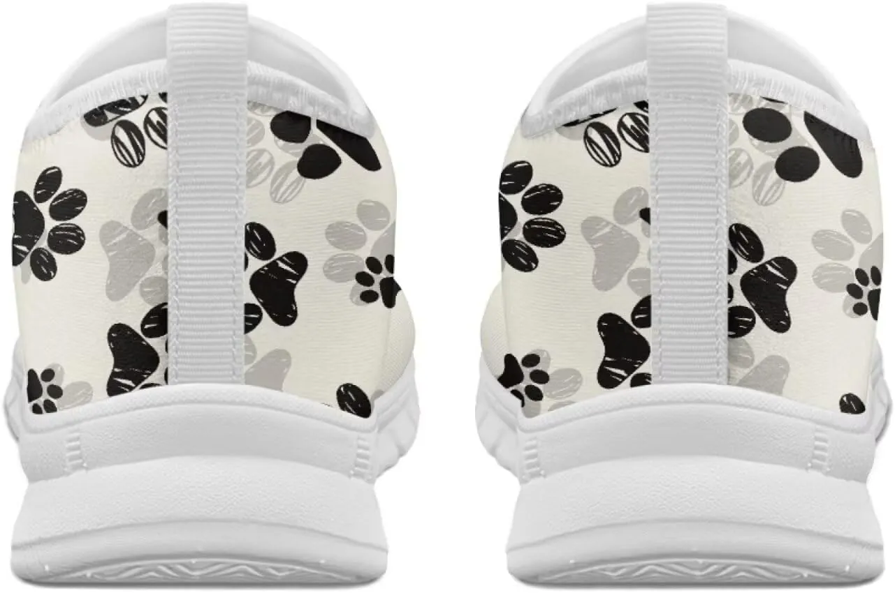 Women's Slip on Sneakers Casual Shoes Loafers Non Slip Breathable Comfortable Walking Sneakers Gifts for Women Girls White Sole Size 5.5-11.5