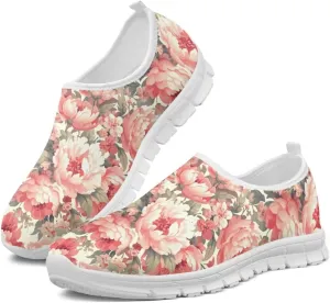 Women's Slip on Sneakers Casual Shoes Loafers Non Slip Breathable Comfortable Walking Sneakers Gifts for Women Girls White Sole Size 5.5-11.5
