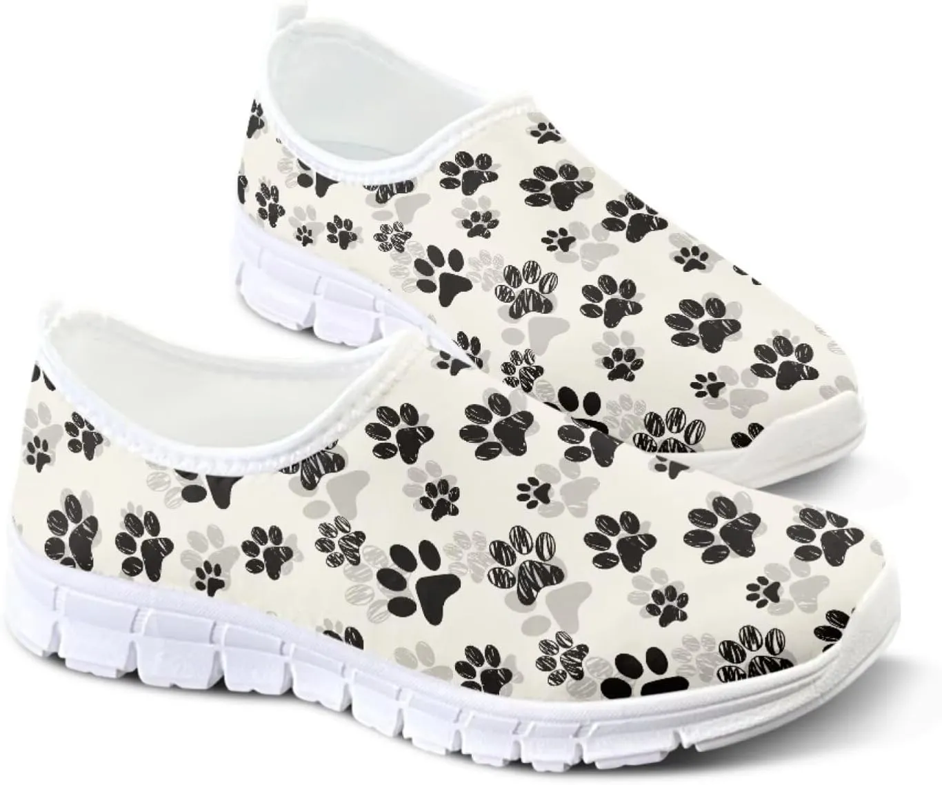 Women's Slip on Sneakers Casual Shoes Loafers Non Slip Breathable Comfortable Walking Sneakers Gifts for Women Girls White Sole Size 5.5-11.5
