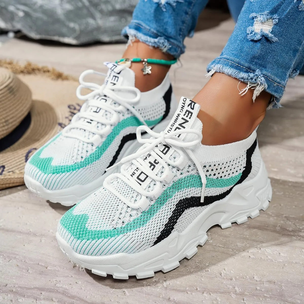 Womens Sneakers Breathable Walking Shoes Women - Lightweight Anti-Slip Tennis Shoes for Gym, Travel & Daily Wear, Comfortable Casual Shoes for Women