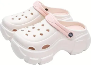 Women's Trendy Platform Clogs for Women,High Platform Clog Sandals,Outdoor Beach Sandals