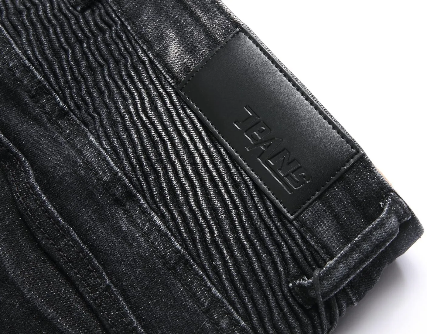XIMXIMMTIAN Men's Biker Moto Washed Distressed Slim Fit Straight Jeans Denim…