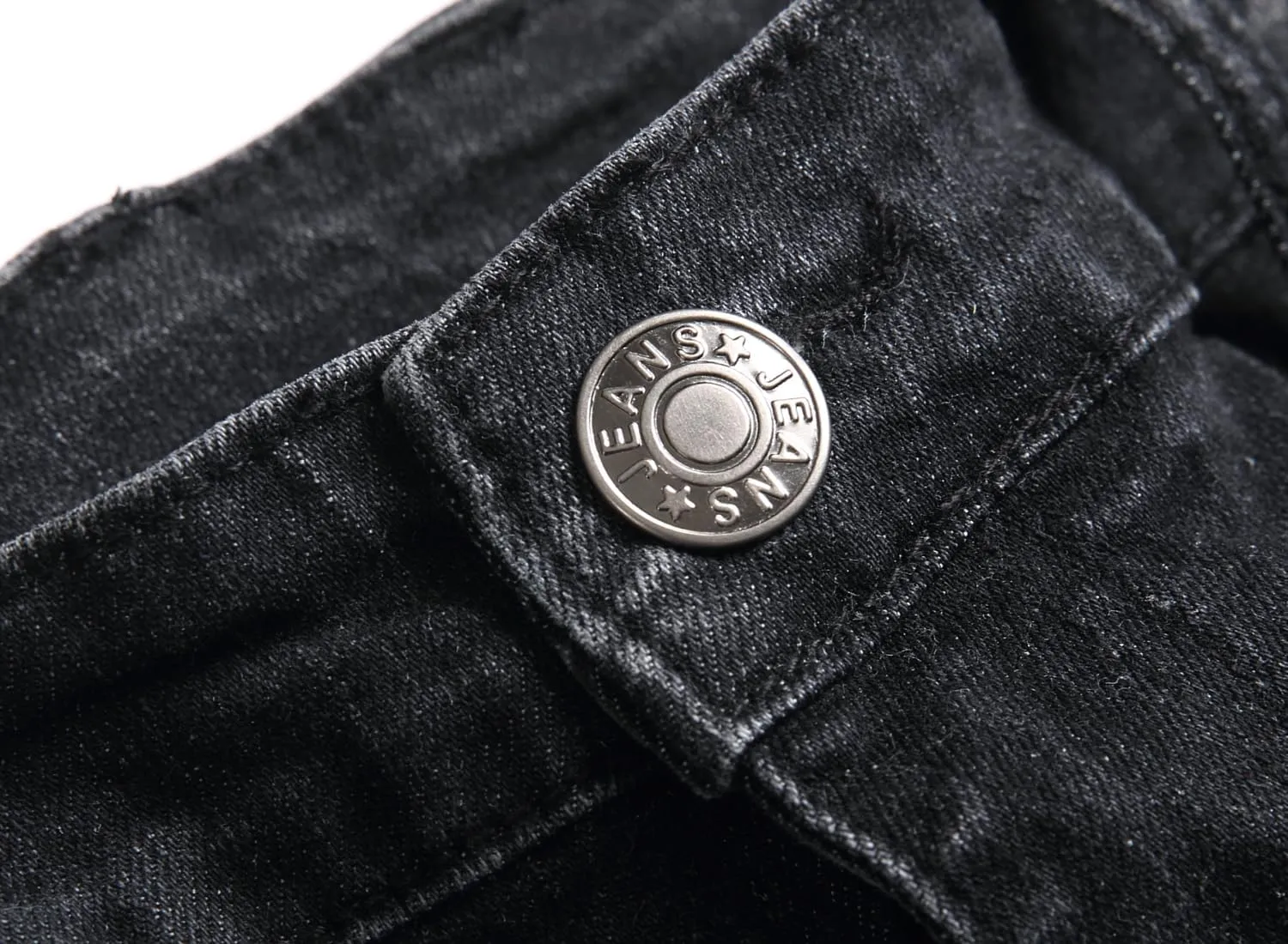 XIMXIMMTIAN Men's Biker Moto Washed Distressed Slim Fit Straight Jeans Denim…