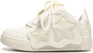 Y2K Shoes Walking Sneakers for Women Kawaii Star Chunky Platform Shoes Aesthetic Laces Up Streetwear Colorful Fit Well
