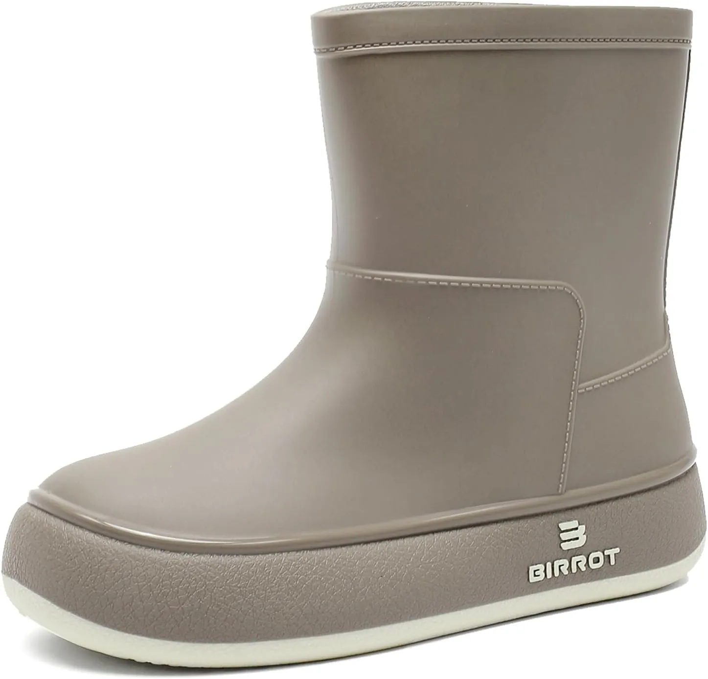 YUHITYGZGS Rain Boots for Women, Lightweight Waterproof Rubber Boots, Anti-Slip Chelsea Womens Rain Boots, Stylish Mid Heel Ankle Garden Booties with Comfy Insoles for Outdoor