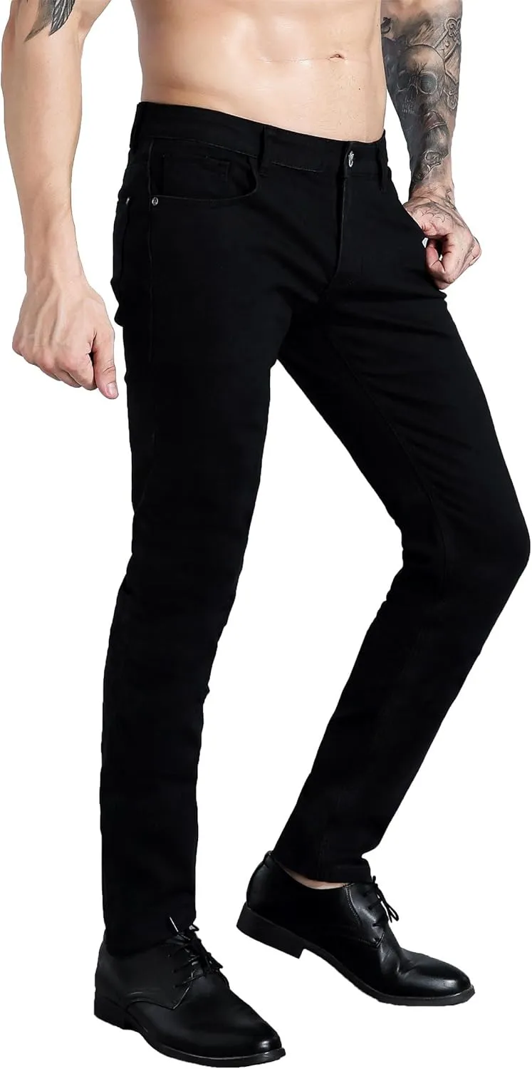 ZLZ Men's Skinny Slim Fit Stretch Comfy Fashion Denim Jeans Pants