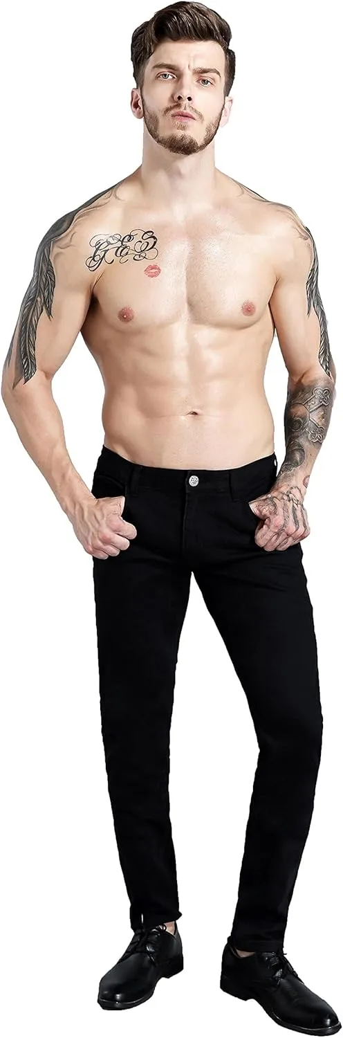 ZLZ Men's Skinny Slim Fit Stretch Comfy Fashion Denim Jeans Pants